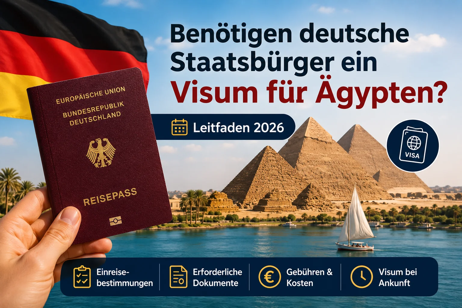 Benötigen deutsche Staatsbürger ein Visum für Ägypten?2026 - Travel Guide Clickyan24